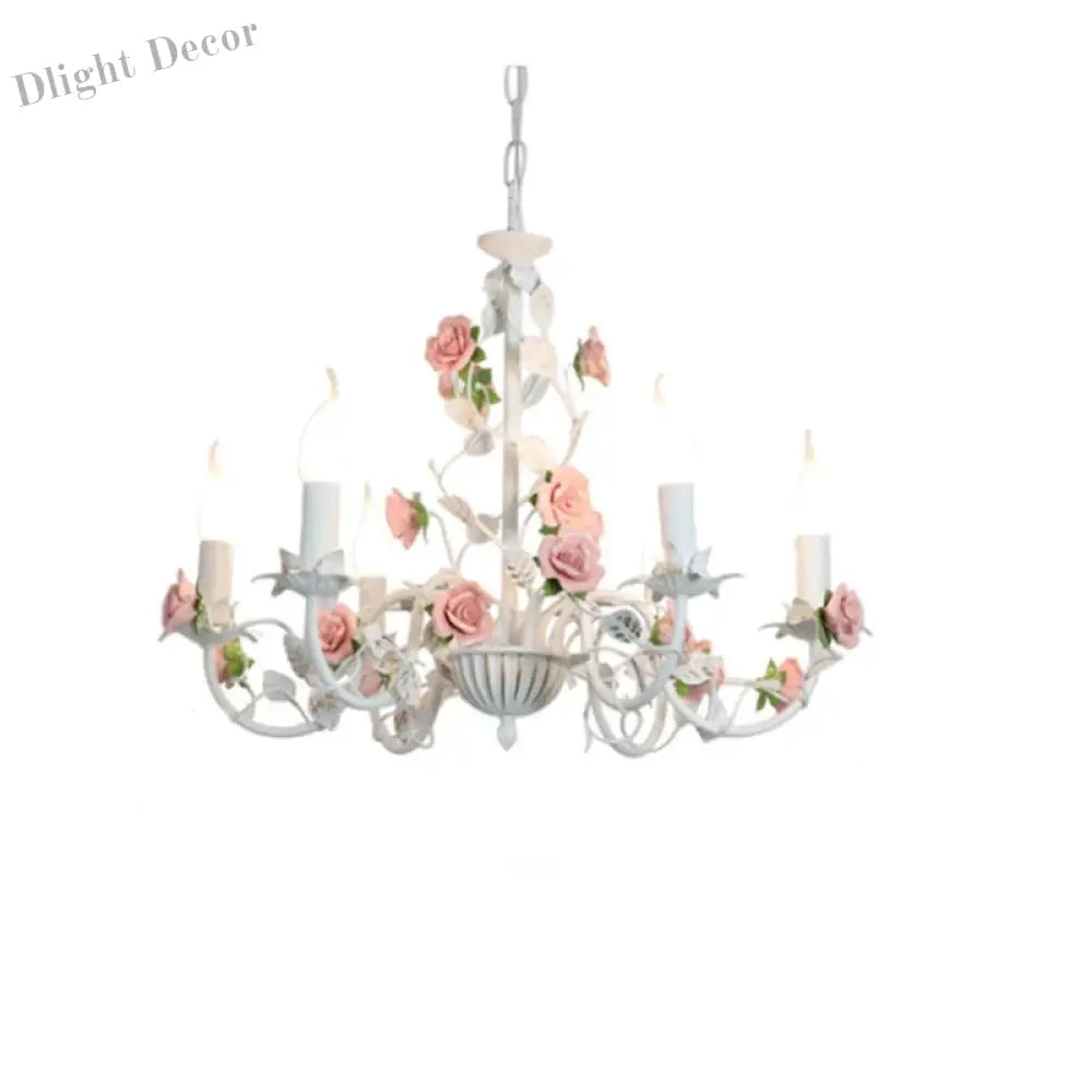 Charming Pastoral Style Chandelier - American Country Kid Chandeliers For Living Rooms Bedrooms