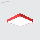 Cheerful Square Light For Kids’ Rooms: Led Flush Mount Fixture