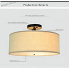 Chic American Country Fabric Led Ceiling Lights - Versatile Lighting For Modern Interiors Ceiling