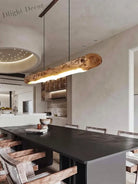 Chic Black Walnut Pendant Lights - Minimalist Wood Lighting For Dining Tables Kitchens And Home