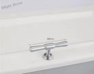 Chrome and Polished Gold Brass Furniture Handles – Modern Cabinet Drawer and Wardrobe Knobs 2030-BC 80mm Handles