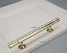 Chrome and Polished Gold Brass Furniture Handles – Modern Cabinet Drawer and Wardrobe Knobs 2030-PG 152mm Handles