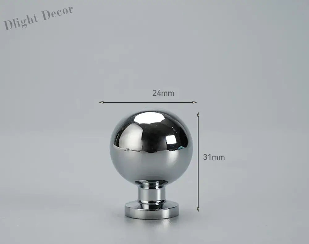 Chrome and Polished Gold Brass Furniture Handles – Modern Cabinet Drawer and Wardrobe Knobs BC 24mm Handles