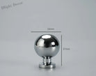 Chrome and Polished Gold Brass Furniture Handles – Modern Cabinet Drawer and Wardrobe Knobs BC 24mm Handles