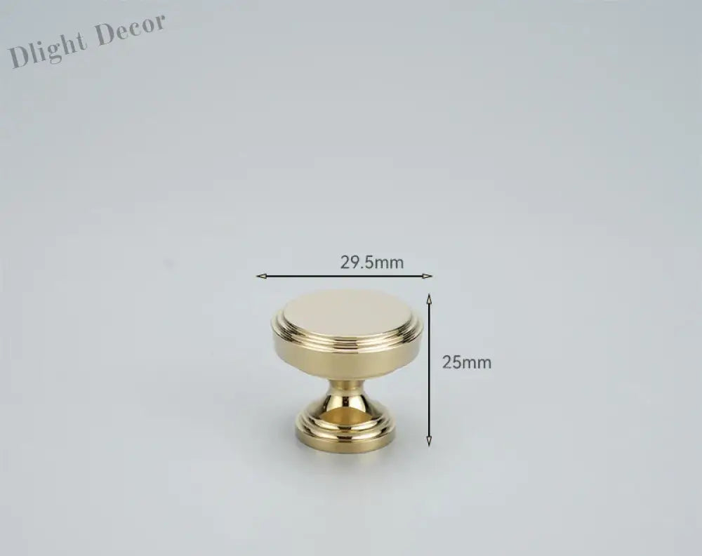 Chrome and Polished Gold Brass Furniture Handles – Modern Cabinet Drawer and Wardrobe Knobs PG 29mm Handles