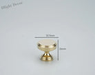 Chrome and Polished Gold Brass Furniture Handles – Modern Cabinet Drawer and Wardrobe Knobs PG 32mm Handles