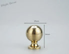 Chrome and Polished Gold Brass Furniture Handles – Modern Cabinet Drawer and Wardrobe Knobs PGK 25mm Handles