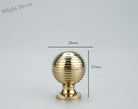 Chrome and Polished Gold Brass Furniture Handles – Modern Cabinet Drawer and Wardrobe Knobs PGK 28mm Handles