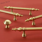 Chrome Brass Polished Gold Furniture Handle Modern Cabinet Pulls Wardrobe Cupboard Drawer Bar Knobs brass gold