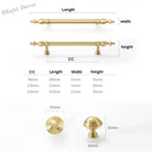 Chrome Brass Polished Gold Furniture Handle Modern Cabinet Pulls Wardrobe Cupboard Drawer Bar Knobs Handles