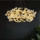 Circle Branch Crystal Chandelier - Luxury Led Lighting For Living Rooms Restaurants And Hotel