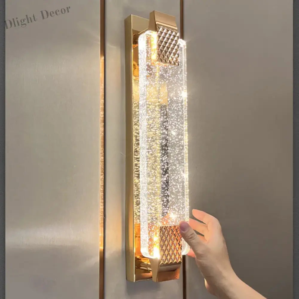 Claire - Modern Luxury Rectangular Bubble Wall Lamp Elevate Your Living Spaces With Contemporary