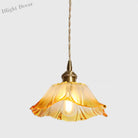 Clara’s Textured Bloom: Industrial Glass Pendant Lamp Lights