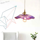 Clara’s Textured Bloom: Industrial Glass Pendant Lamp Lights