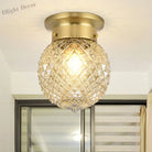 Colonial Charm Meets Modern Versatility: The Brass Ceiling Flush Light