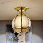 Colonial Charm Meets Modern Versatility: The Brass Ceiling Flush Light