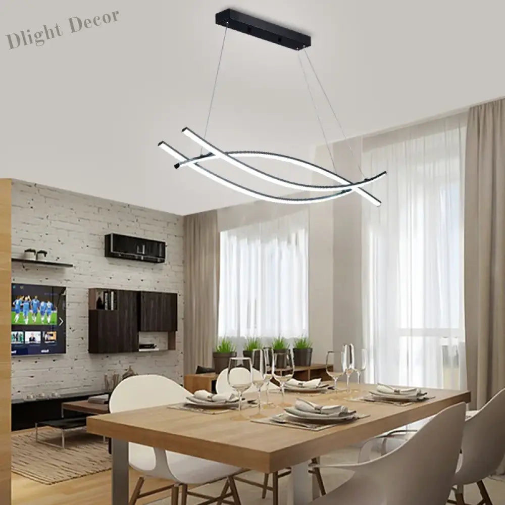 Contemporary Aluminum Ceiling Chandelier - Modern Design For Dining Tables Kitchen Islands And More