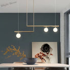 Contemporary Glass Ball Led Chandelier - Postmodern Design For Restaurant Bar And Living Room Decor