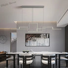 Contemporary Led Geometric Chandeliers - Elegant Lighting For Living Dining Bedroom Kitchen And Bar