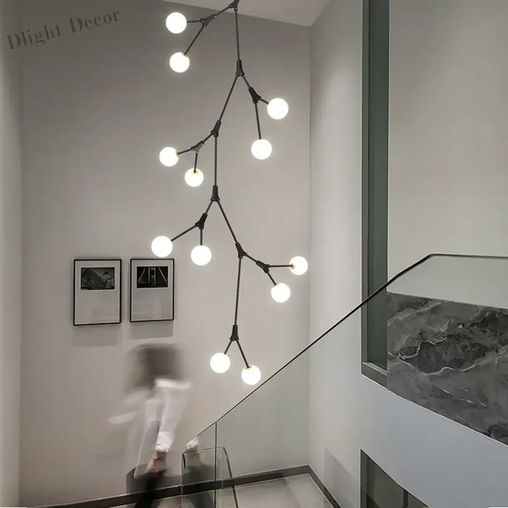 Contemporary Rotating Stair Light Chandelier - Luxury Lighting For Your Living Space Chandelier