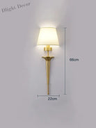 Copper Lamp - American Wall For Bedroom Simple Lamps With Classical Design Living Room Decor Led