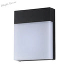 Coralie’s Modern Led Outdoor Wall Light - Sleek Black Rectangle Sconce