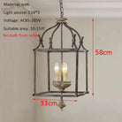 Creative American Iron E14 Chandelier Light Porch Restaurant Kitchen Coffee Shop Bedroom