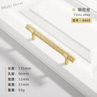 Creative T-Bar Cabinet Handles - Modern Zinc Alloy Pulls for Kitchen and Furniture Gold brushed 96mm Handles