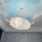 Creative White Cotton Cloud Pendant Lamp - Perfect For Kids’ Room Coffee And Girl’s Bedroom