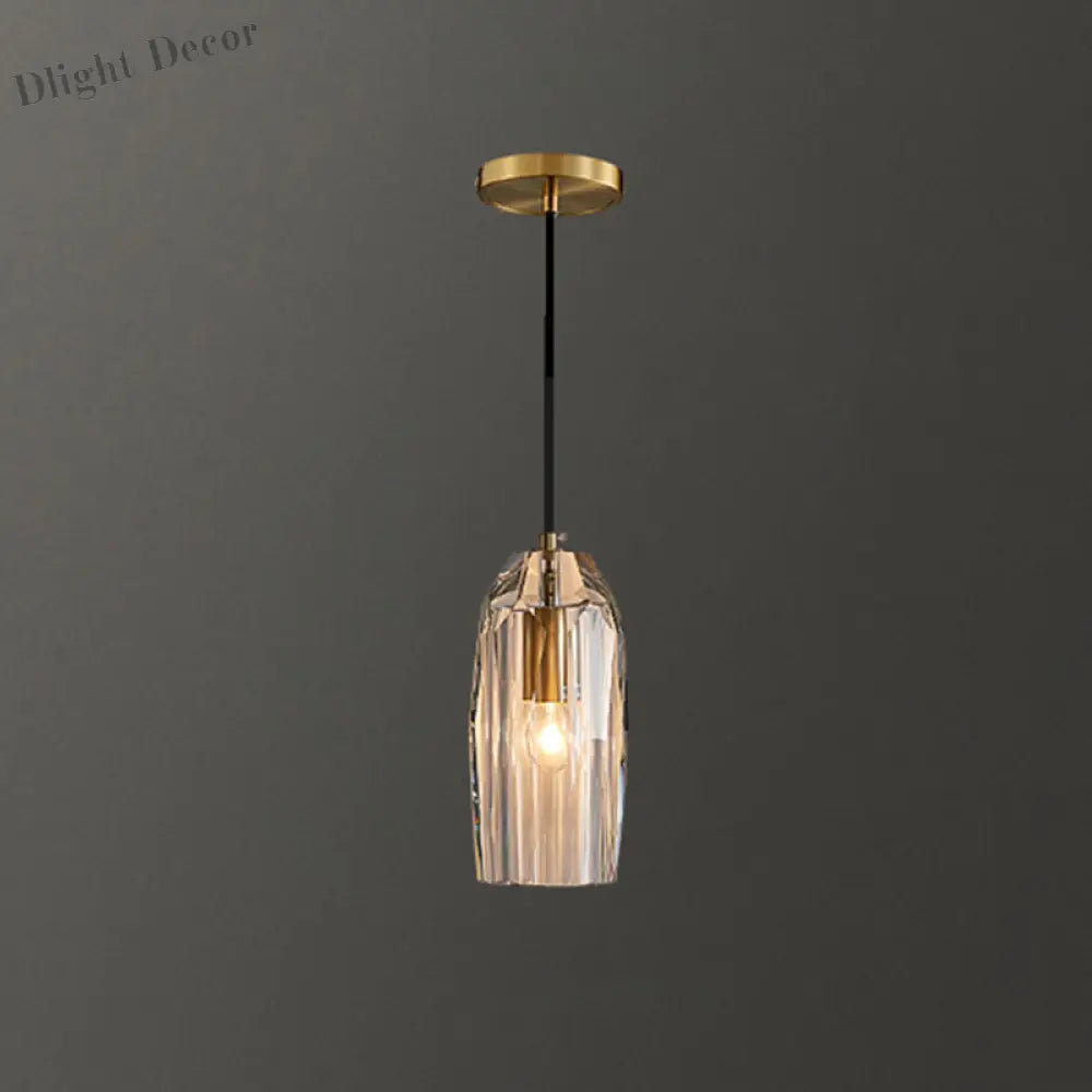 Crystal Brilliance: Customizable Elegance For Your Modern Space Brass / Bell