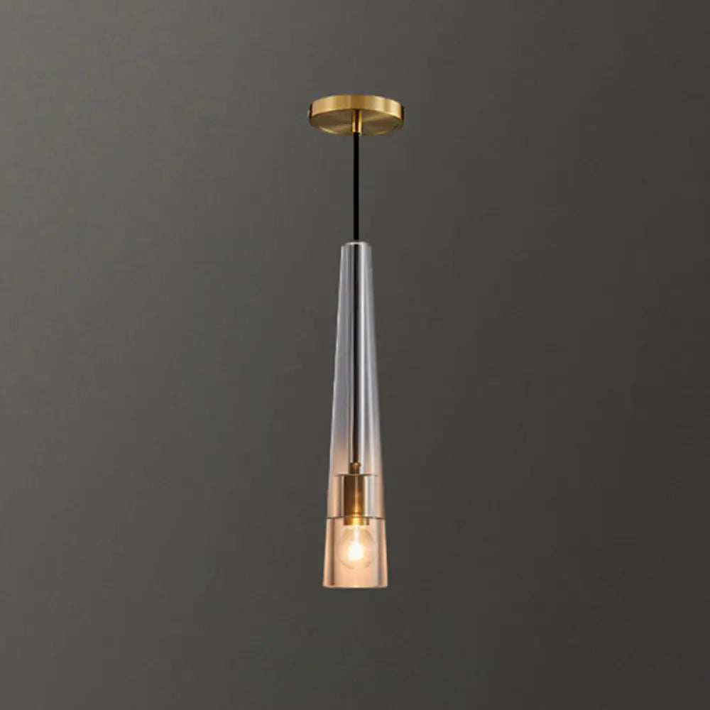 Crystal Brilliance: Customizable Elegance For Your Modern Space Brass / Cone