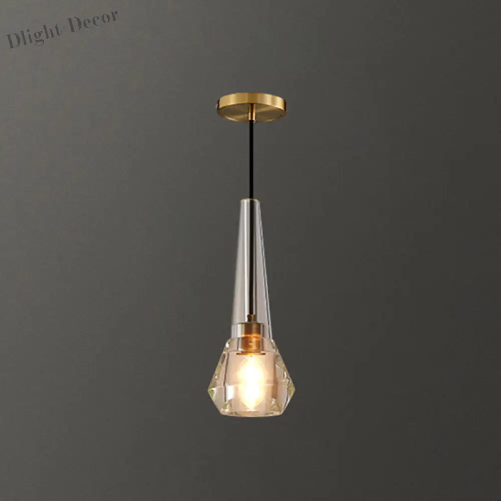 Crystal Brilliance: Customizable Elegance For Your Modern Space Brass / Diamond