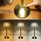 Crystal Diamond Table Lamp - Retro Led Bar Desk With Usb Rechargeable Eye Protection Night Light