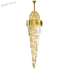 Crystal Stair Chandeliers - Elegant Indoor Lighting For Living Rooms Staircases And Loft Spaces