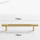 Cutting Diamond Knurled Brass Cabinet Handles – Textured Wardrobe Pulls and Drawer Knobs BB 170mm length Handles