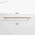 Cutting Diamond Knurled Brass Cabinet Handles – Textured Wardrobe Pulls and Drawer Knobs BB 500mm length Handles