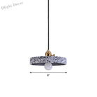 Daniela Modern Terrazzo Pendant - Adjustable Hanging Light With Rotary Switch