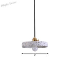 Daniela Modern Terrazzo Pendant - Adjustable Hanging Light With Rotary Switch