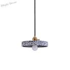 Daniela Modern Terrazzo Pendant - Adjustable Hanging Light With Rotary Switch