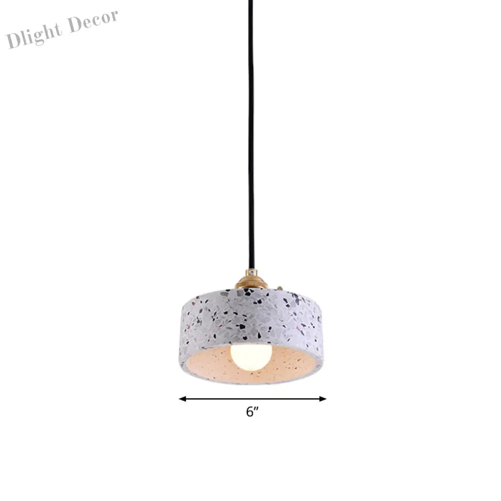 Daniela Modern Terrazzo Pendant - Adjustable Hanging Light With Rotary Switch