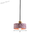 Daniela Modern Terrazzo Pendant - Adjustable Hanging Light With Rotary Switch