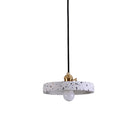 Daniela Modern Terrazzo Pendant - Adjustable Hanging Light With Rotary Switch White / 8’