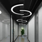 Daniel’s Modern Arc Pendant - Sleek Led Light For Spacious Areas