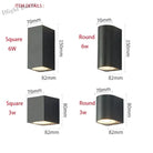 Déborah’s 3W/6W Led Aluminum Wall Lamp - Modern Square Outdoor Waterproof Sconce Bl22 Lamps