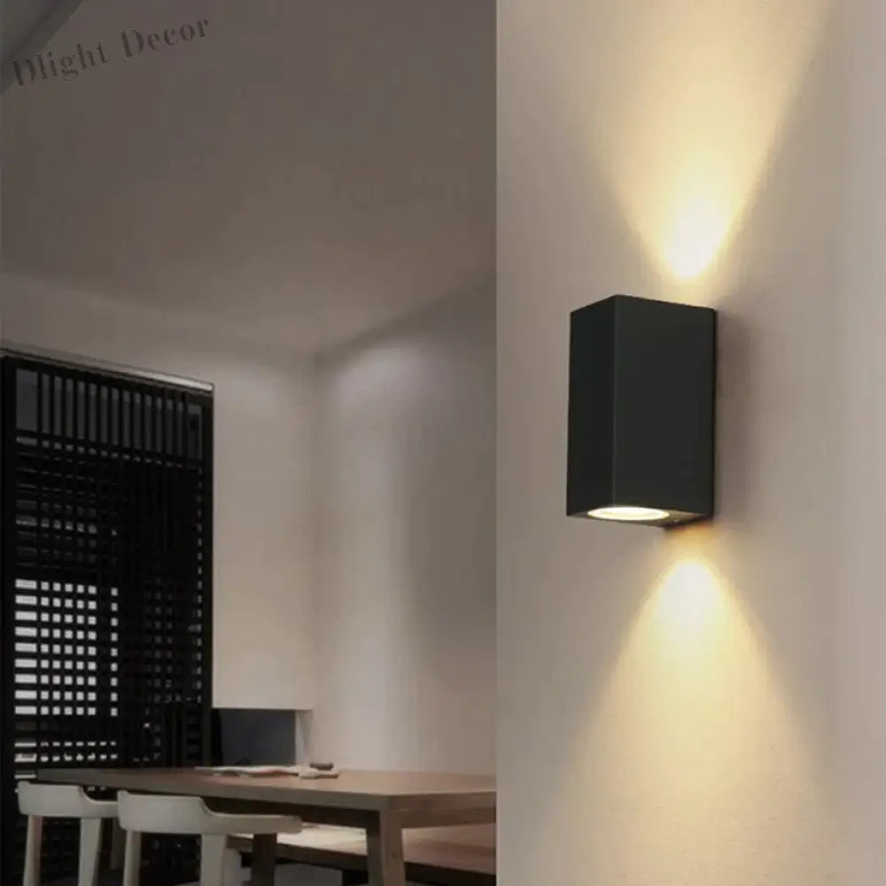 Déborah’s 3W/6W Led Aluminum Wall Lamp - Modern Square Outdoor Waterproof Sconce Bl22 Lamps