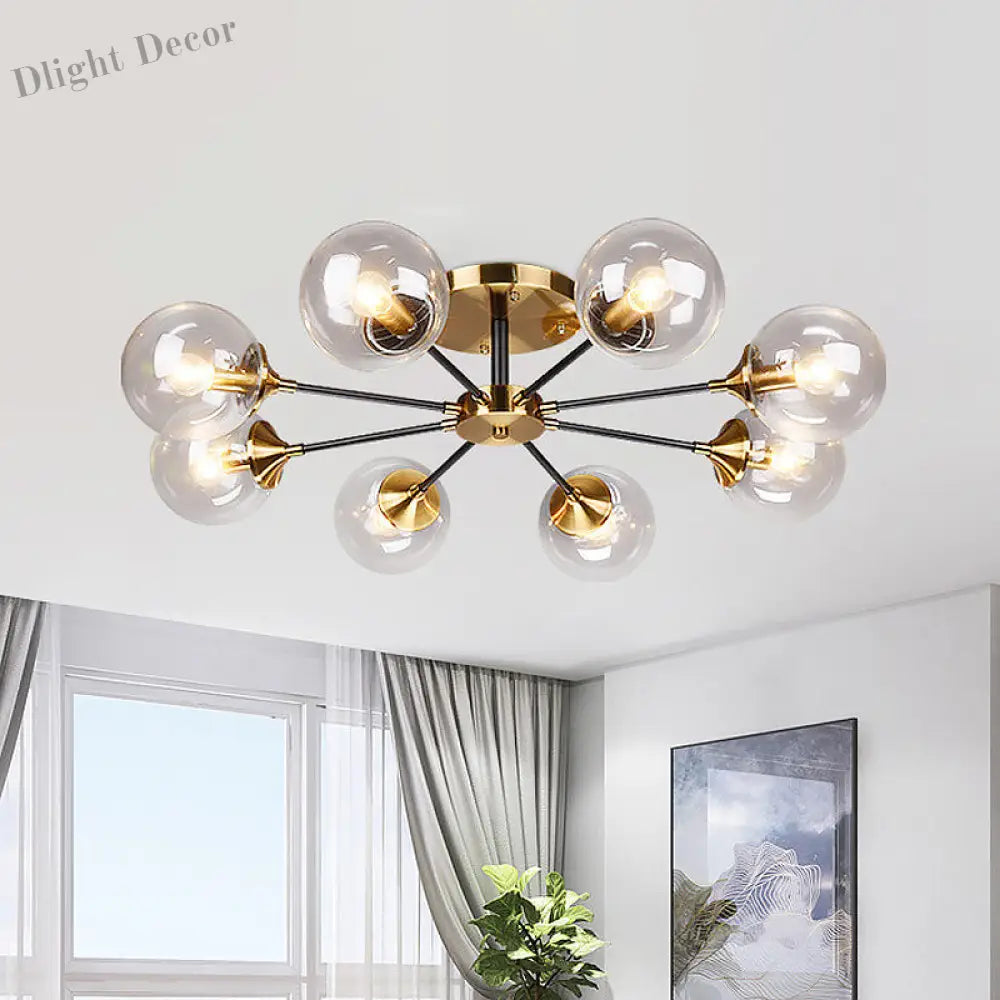 Delilah Modern 8 - Light Semi - Flush Mount: Illuminate Your Space With Style