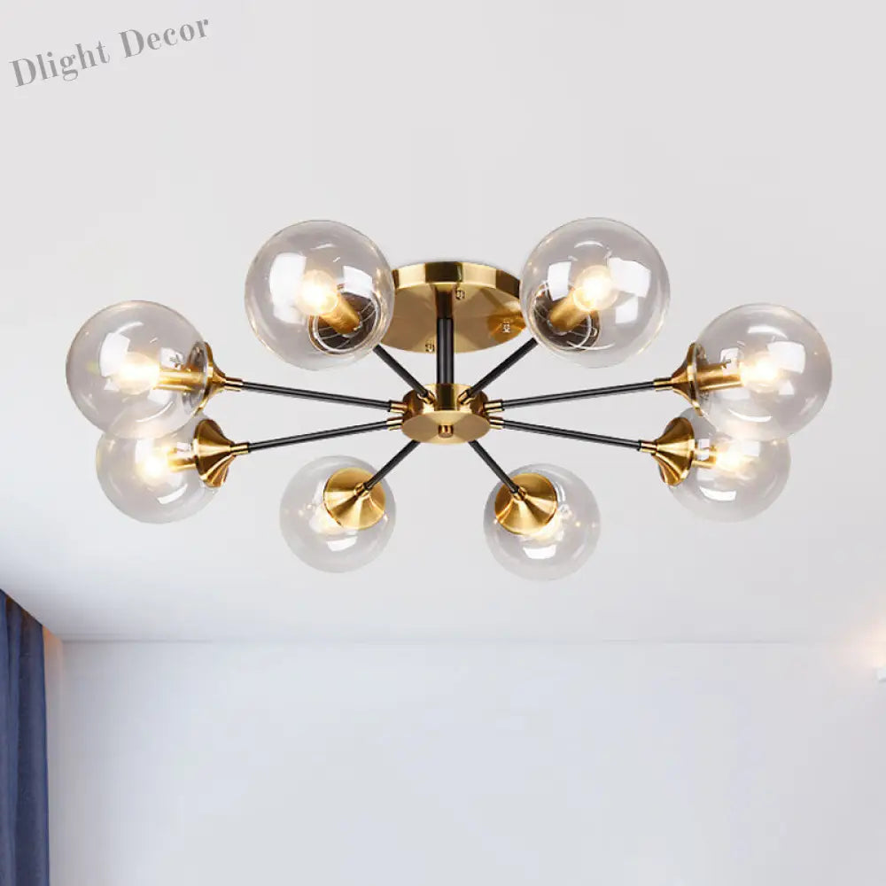 Delilah Modern 8 - Light Semi - Flush Mount: Illuminate Your Space With Style