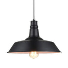 Diana Industrial Chic Pendant: A Versatile Lighting Solution Black Outer & White Inner / 10’