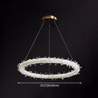 Diana - Modern Crystal Circle Chandelier (Choose Your Size & Tiers)