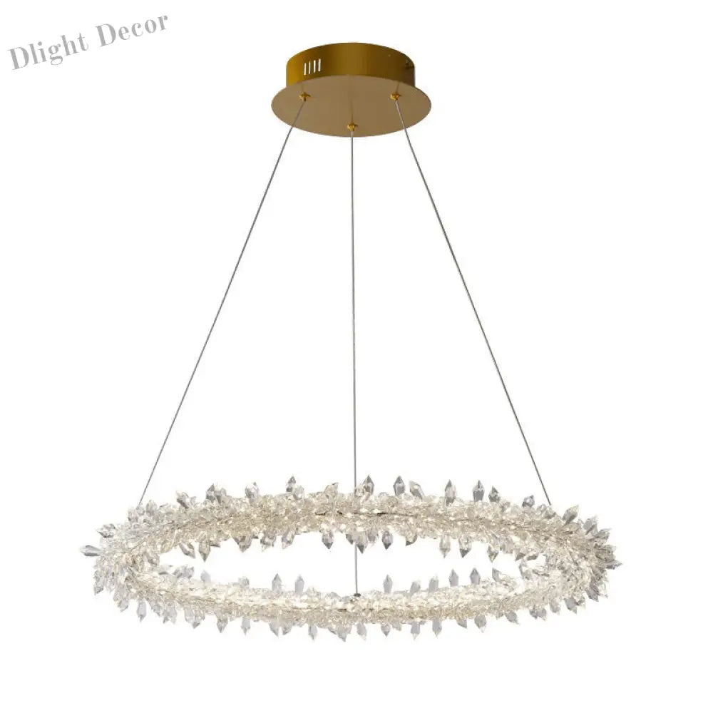 Diana - Modern Crystal Circle Chandelier (Choose Your Size & Tiers)